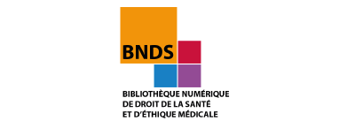 Lien vers la BNDS, Bibliothèque numérique de droit de la santé et d'éthique médicale