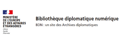 Accès à la Bibliothèque diplomatique numérique
