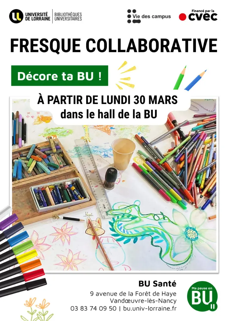 Affiche fresque collaborative BU SAnte