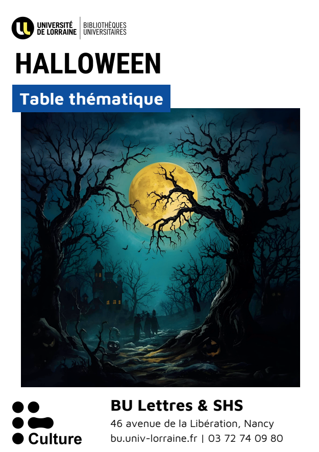 Affiche selection de livres halloween