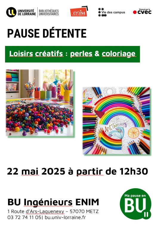 Affiche loisirs creatifs 