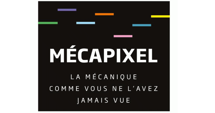 illustration image fond noir et titre mecapixel