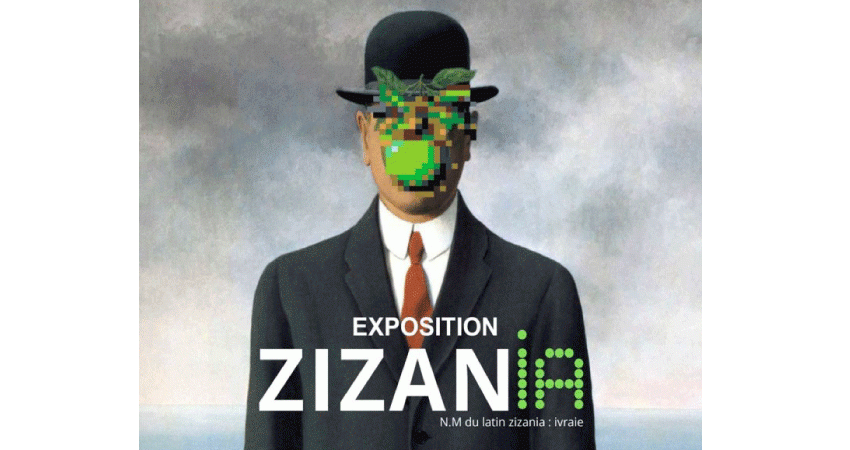 Illustration homme chapeau melon de magrit