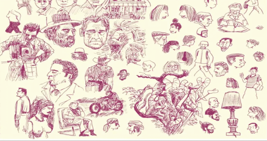Illustration croquis de personnages 