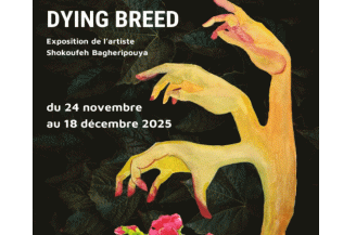 illsutration plante en forme de mains sur fond de feuilles d arbres