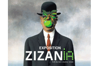 Illustration homme chapeau melon de magrit