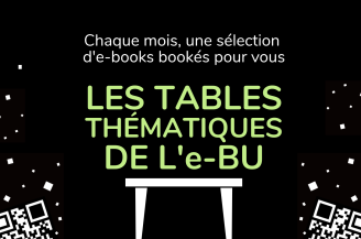 Illustration table blanche sur fond noir et ecriture verte
