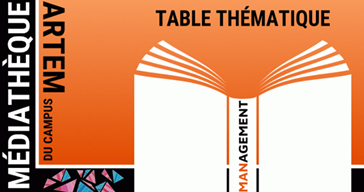 Image d'illustration de la table thématique avec un livre ouvert sur lequel il est écrit "Management"