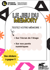 Affiche jeu memory